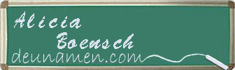 Alicia Boensch Visitenkarte